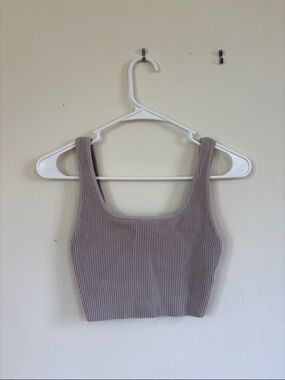 Babaton Sculpt Square Neck Cropped Tank - Size XS